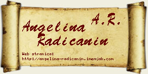 Angelina Radičanin vizit kartica